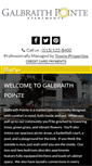 Mobile Screenshot of galbraithpointeapts.com