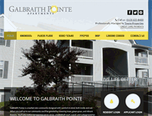 Tablet Screenshot of galbraithpointeapts.com